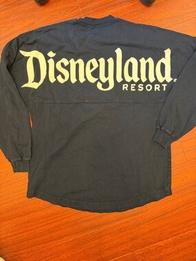 Disney Navy Blue Long-Sleeve Crewneck Sweatshirt with Gold 'D' Logo
